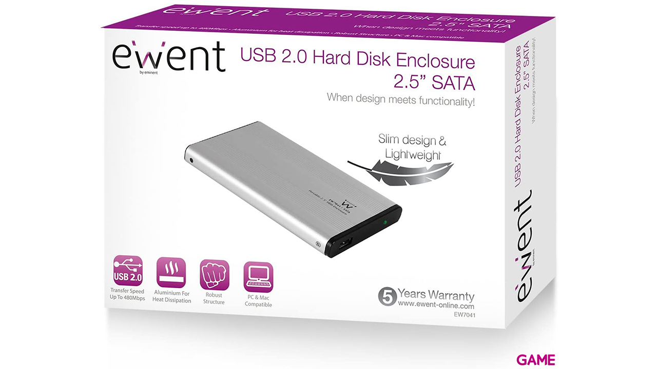Ewent EW7041 Caja HDD Externo 2.5