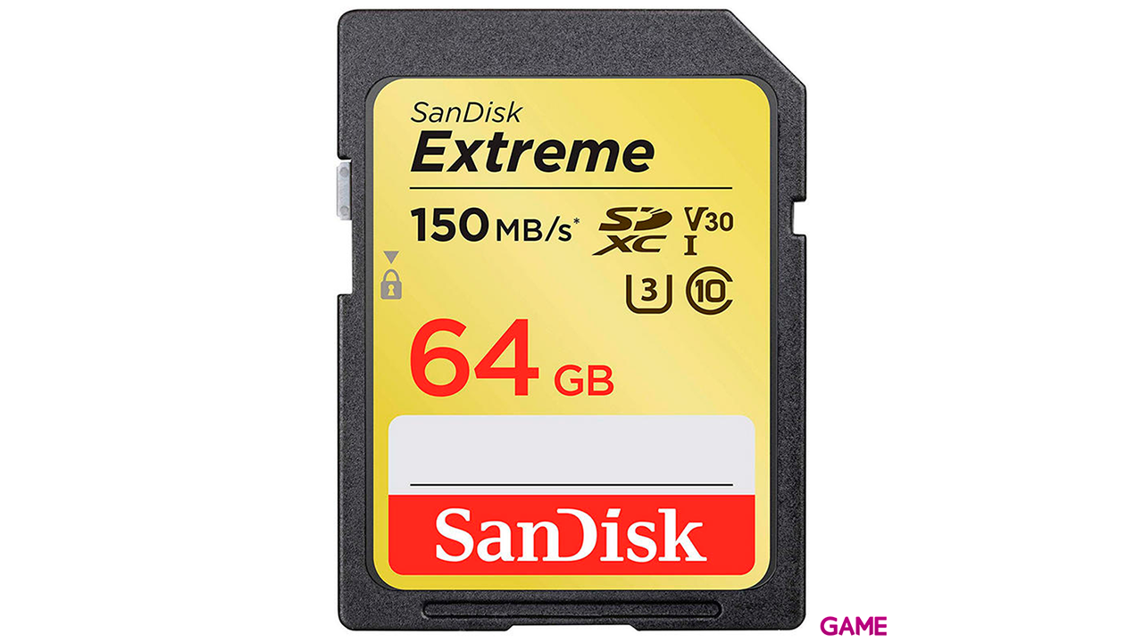 Sandisk Exrteme 64GB memoria flash SDXC Clase 10 UHS-I-0