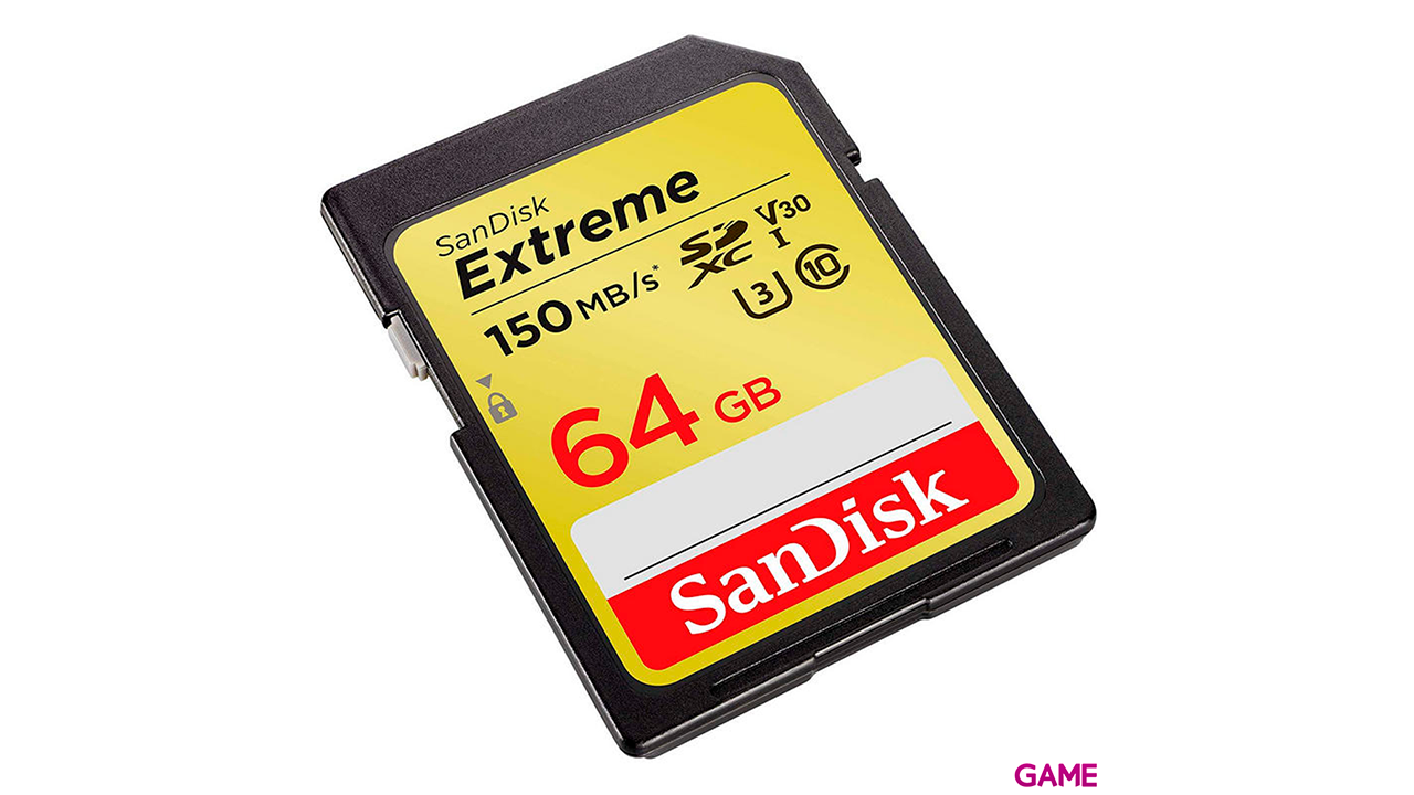 Sandisk Exrteme 64GB memoria flash SDXC Clase 10 UHS-I-1
