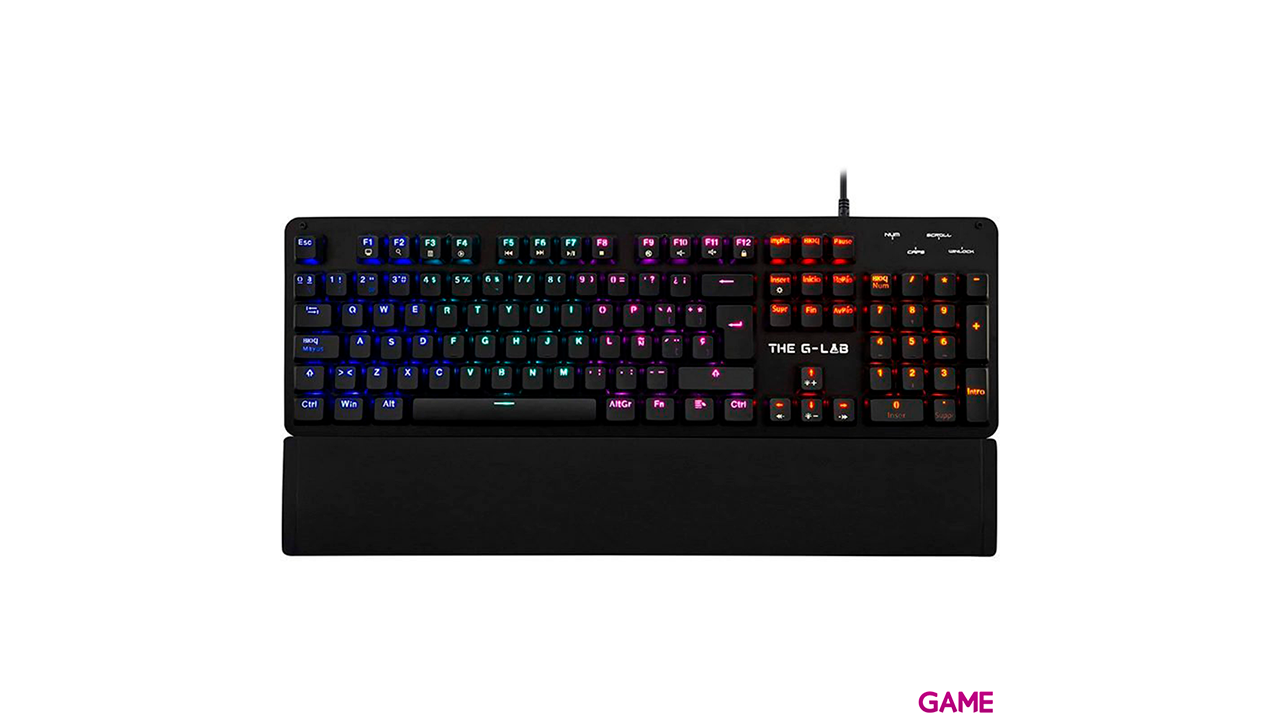 The G-Lab Keyz Carbon teclado USB QWERTY Español Negro-0