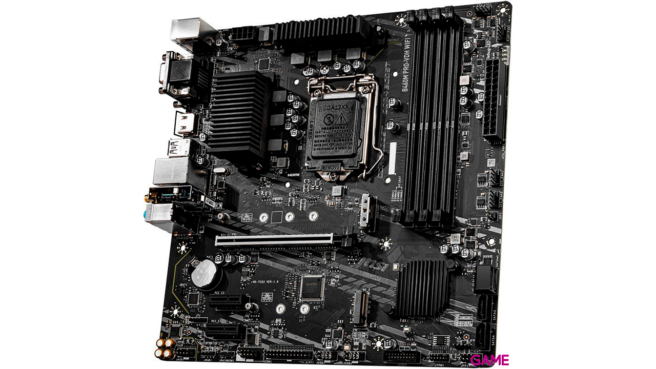 MSI B460M Pro-VDH Wifi LGA 1200 Micro ATX Intel B460 - Placa Base-3