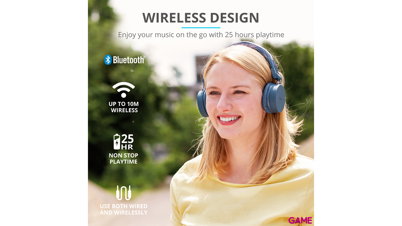 Trust 23908 auricular y casco Auriculares Diadema Azul-1