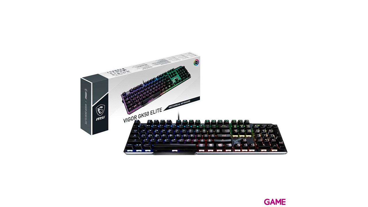 MSI Vigor GK50 Elite RGB Mecanico Switches Kailh Blanco - Teclado Gaming-8