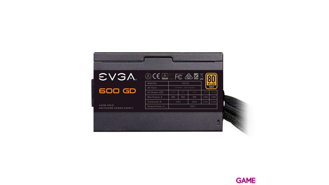 EVGA 100-GD-0700-V2 700 W 24-pin ATX Negro - Fuente Alimentacion-3
