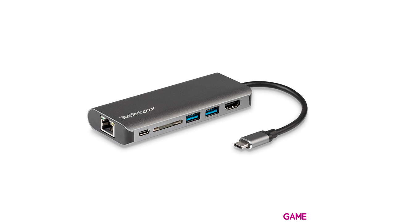 StarTech Docking Station - USB-C - HDMI - Red Ethernet - Lector SD - Dock Station-3