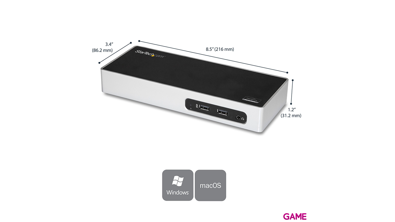 StarTech.com Docking Station USB 3.0 para Dos Monitores - 6x USB 3.0-1