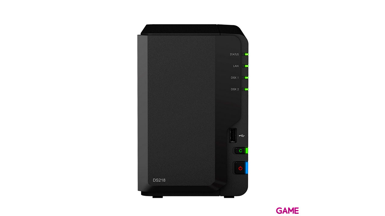 Synology DiskStation DS218 servidor de almacenamiento RTD1296 Ethernet Escritorio Negro NAS-1