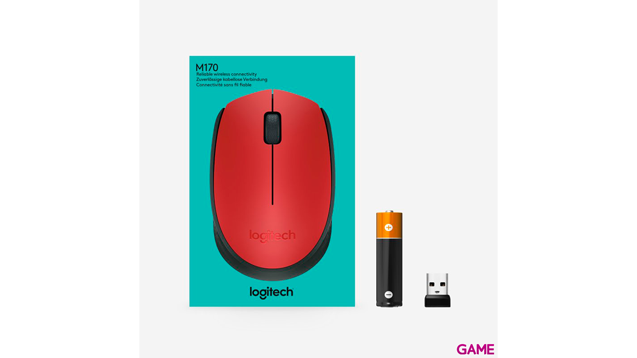 Logitech M171 Inalámbrico Óptico 1000 DPI - Raton-1