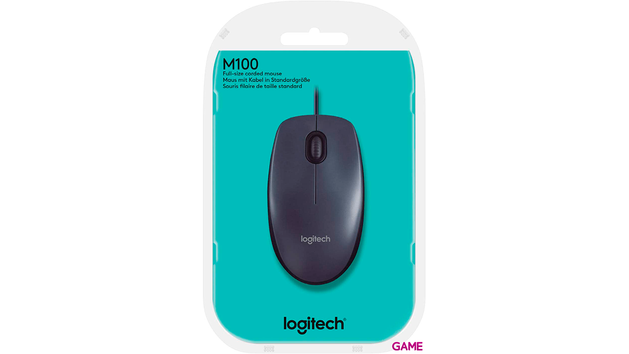 Logitech M100 USB tipo A Óptico 1000 DPI - Raton-0