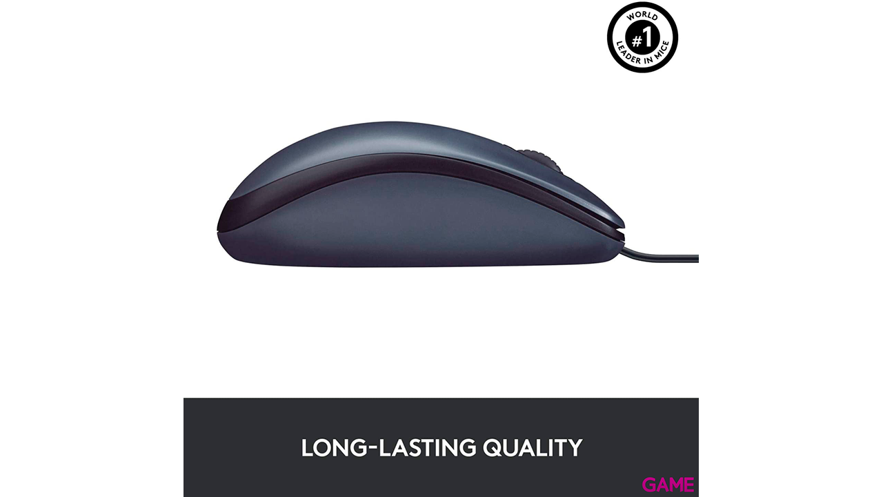 Logitech M100 USB tipo A Óptico 1000 DPI - Raton-4