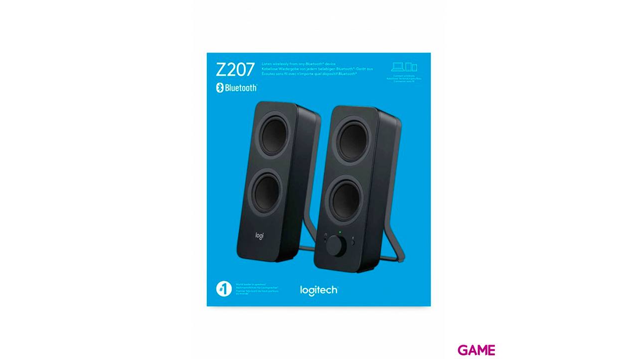 Logitech Z207 Inalámbrico y alámbrico - 2.0 - 5 W- Negros-1