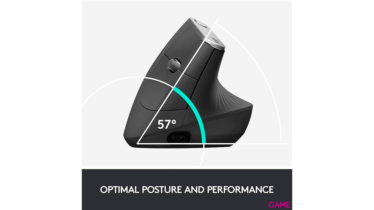 Logitech MX Vertical Advanced Ergonimic Inalambrico Optico 4000DPI - Raton-1