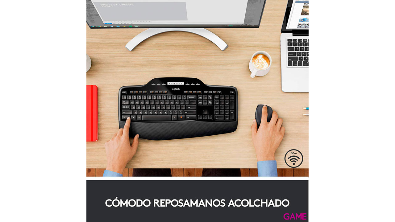 Logitech MK710 teclado RF inalámbrico QWERTZ Alemán Negro-2