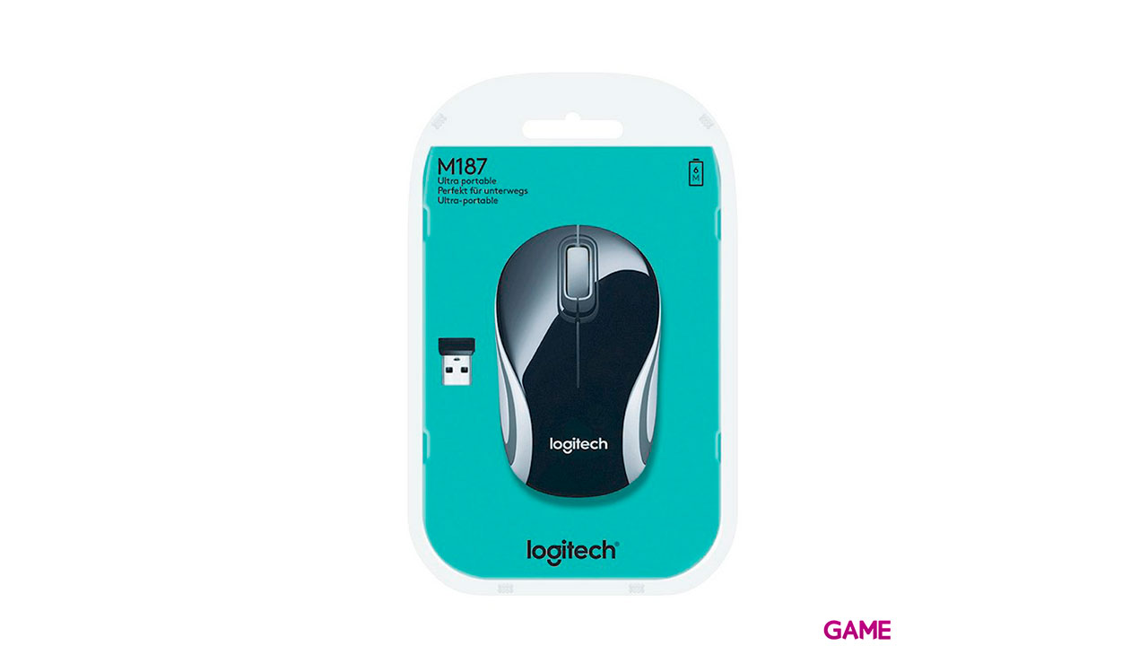 Logitech Mini M187 Inalámbrico Negro - Raton-3