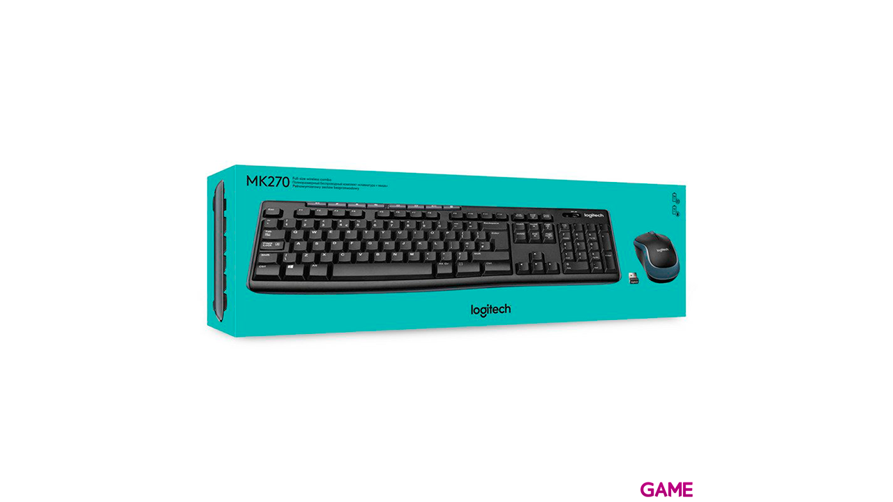 Logitech MK270 teclado RF inalámbrico QWERTZ Alemán Negro - Combo-0