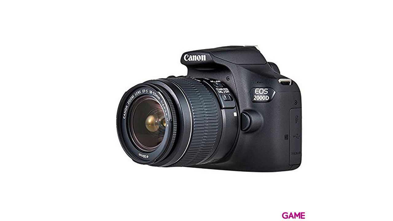 Canon EOS 2000D BK 18-55 IS II EU26 Juego de cámara SLR 24,1 MP CMOS 6000 x 4000 Pixeles Negro-2
