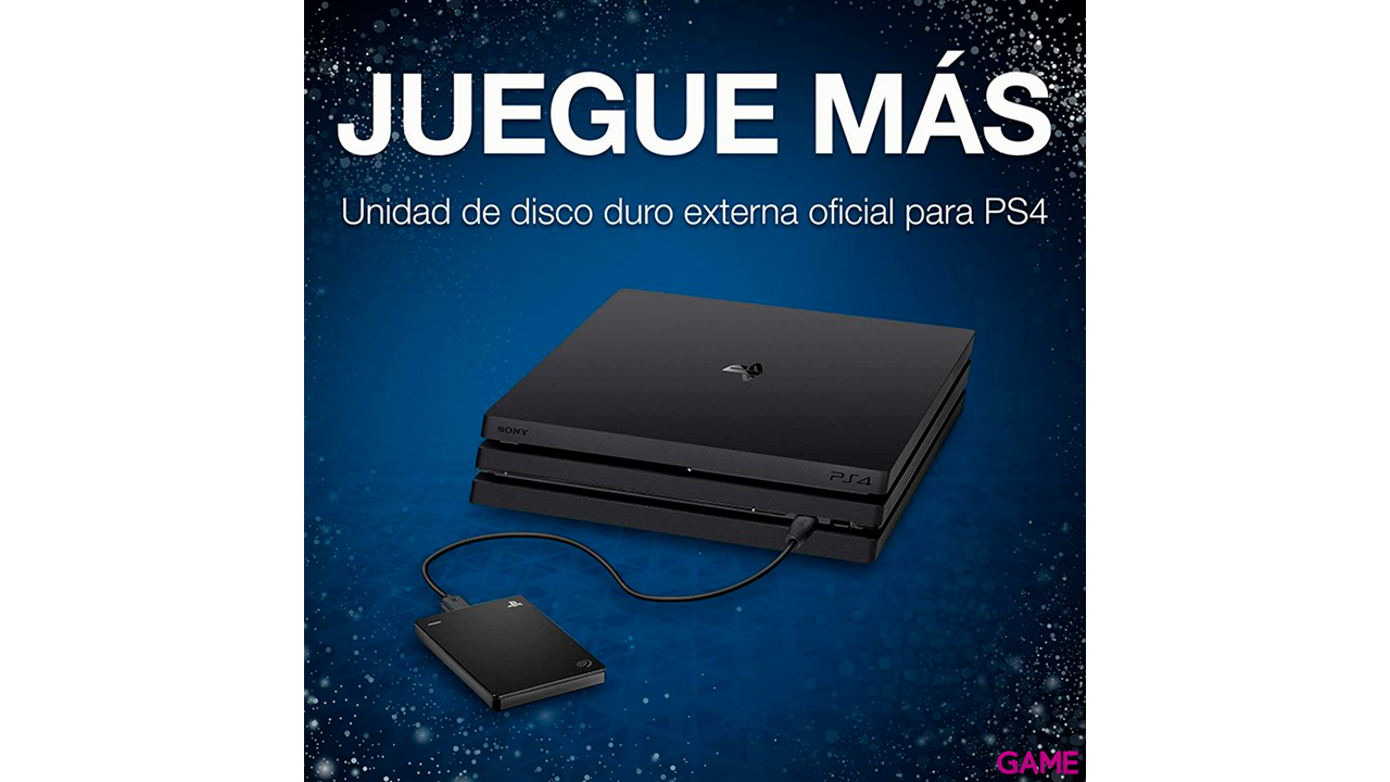 Seagate Game Drive 4TB Playstation 4 Negro -  Disco Duro Externo-2