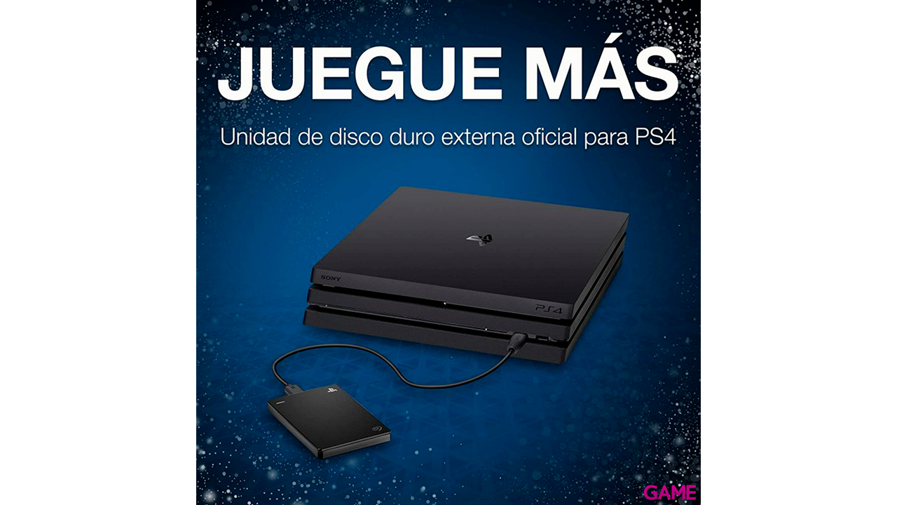 Seagate Game Drive 2TB Playstation 4 Negro - Disco Duro Externo-2