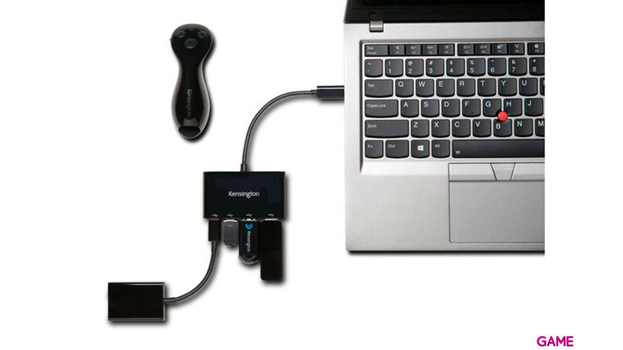 Kensington Hub USB-C de 4 puertos CH1000 - Hub-1