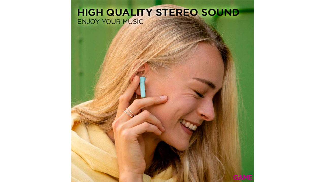 BLUE ELEMENT TRUE WIRELESS EARBUDS POP GREEN - Auriculares Inalámbricos-1