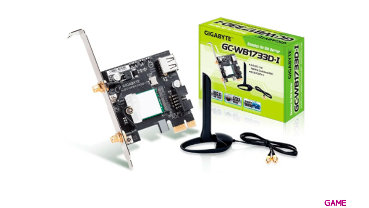 Gigabyte GC-WB1733D-I WLAN / Bluetooth 1733 Mbit/s Interno - Tarjeta Red-0