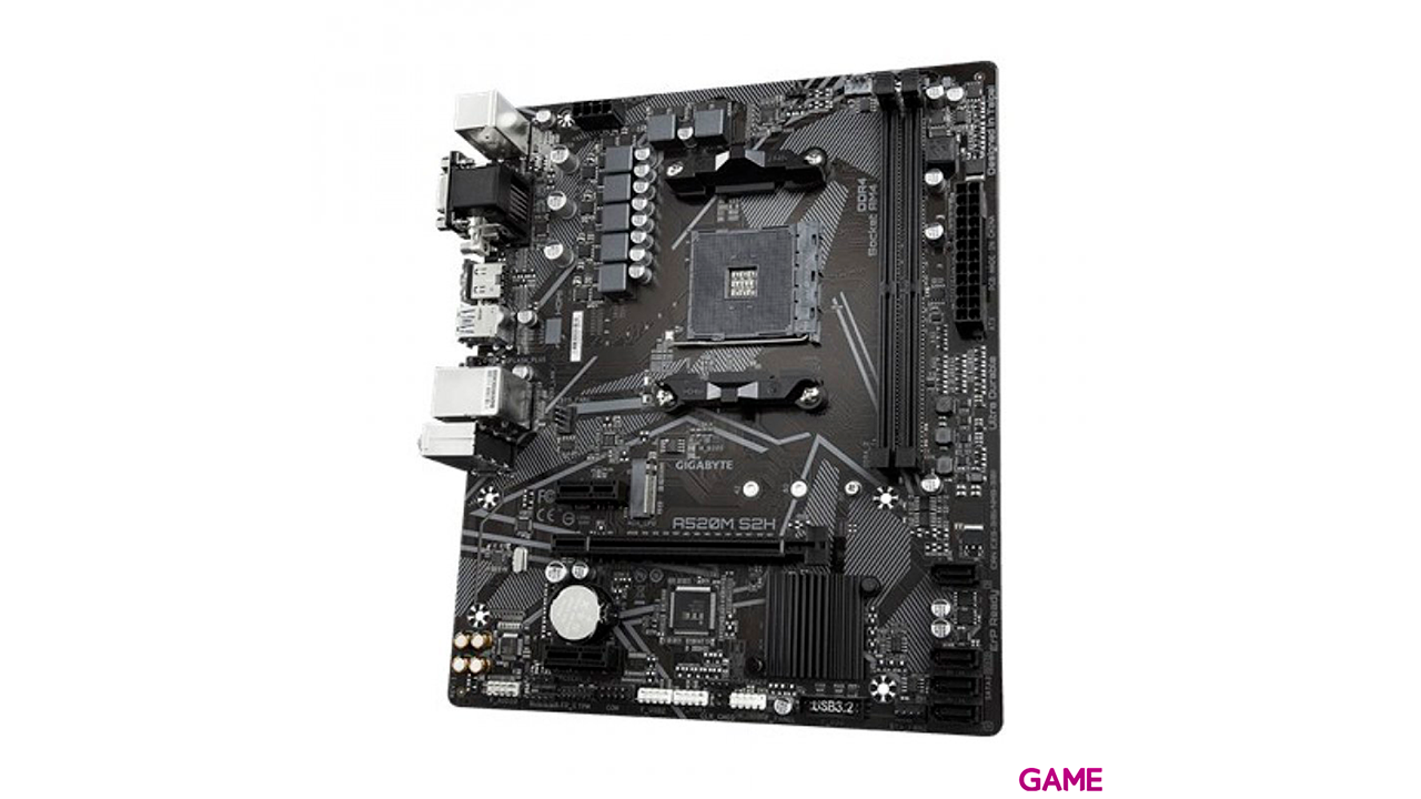 Gigabyte A520M S2H Zocalo AM4 Micro ATX - Placa Base-2
