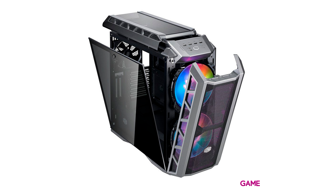 Cooler Master MasterCase H500P Mesh ARGB Midi Tower Gris - Caja Ordenador-0