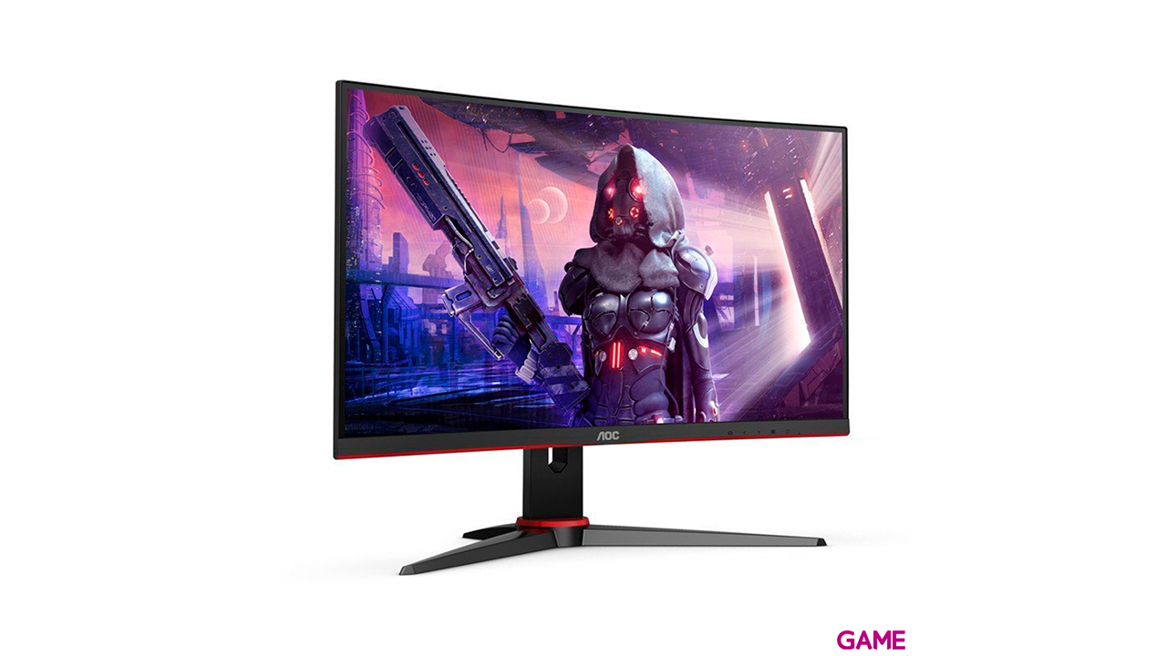 AOC Gaming C24G2AE/BK 24´´ - LED - Full HD - 165Hz - Curvo - Altavoces - Monitor Gaming-1