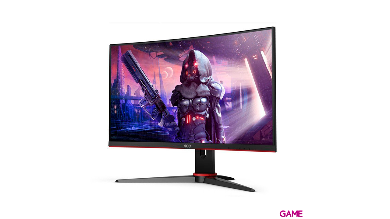 AOC Gaming C24G2AE/BK 24´´ - LED - Full HD - 165Hz - Curvo - Altavoces - Monitor Gaming-2