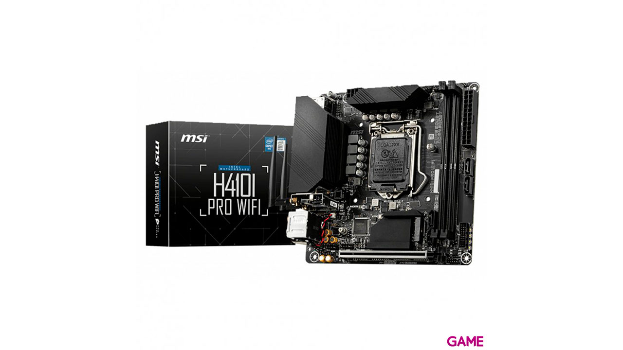 MSI H410I Pro Wifi Intel H410 LGA 1200 mini ITX - Placa Base-0