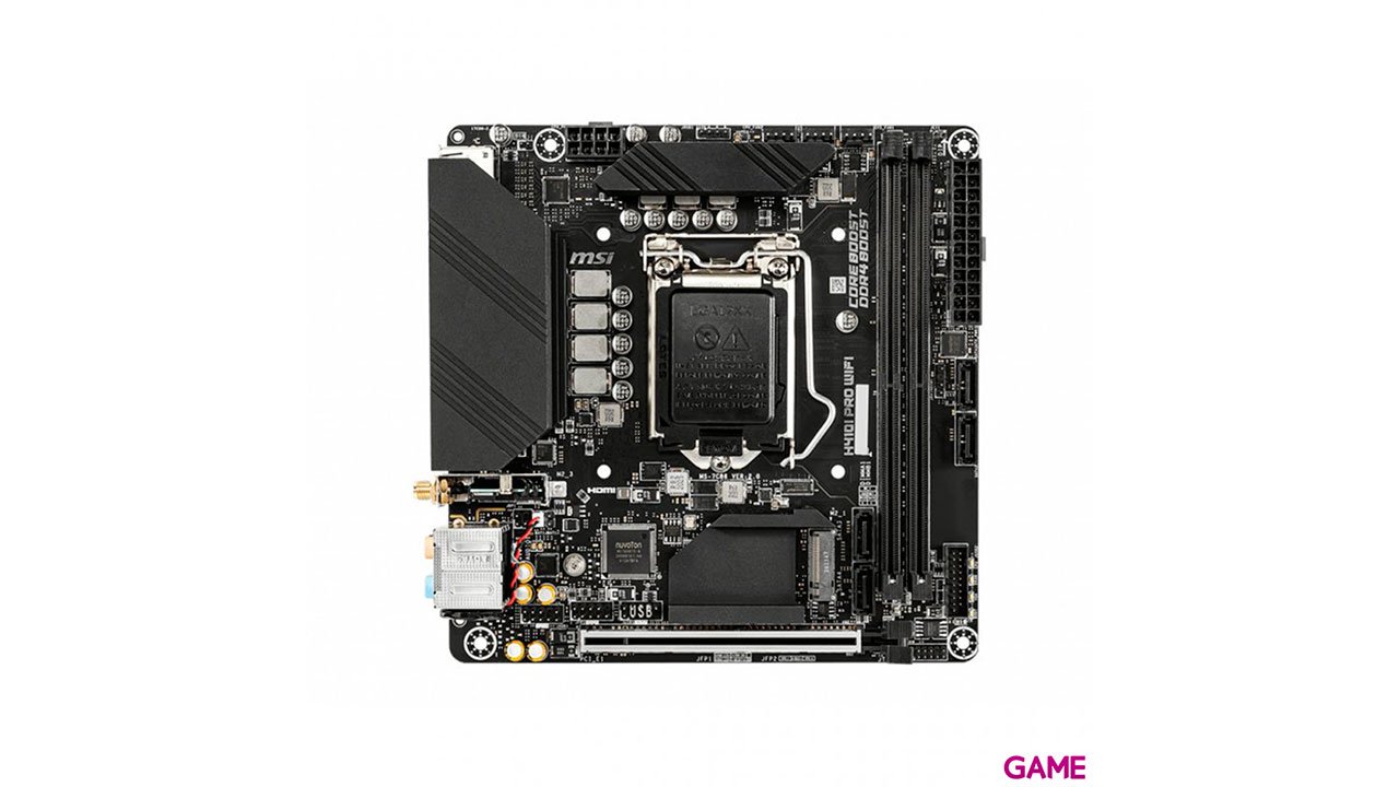 MSI H410I Pro Wifi Intel H410 LGA 1200 mini ITX - Placa Base-1