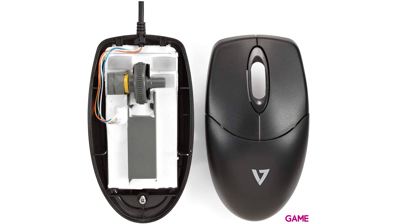V7 Combo de teclado y ratón antimicrobiano lavable, USB, óptico, IP68, impermeable-0
