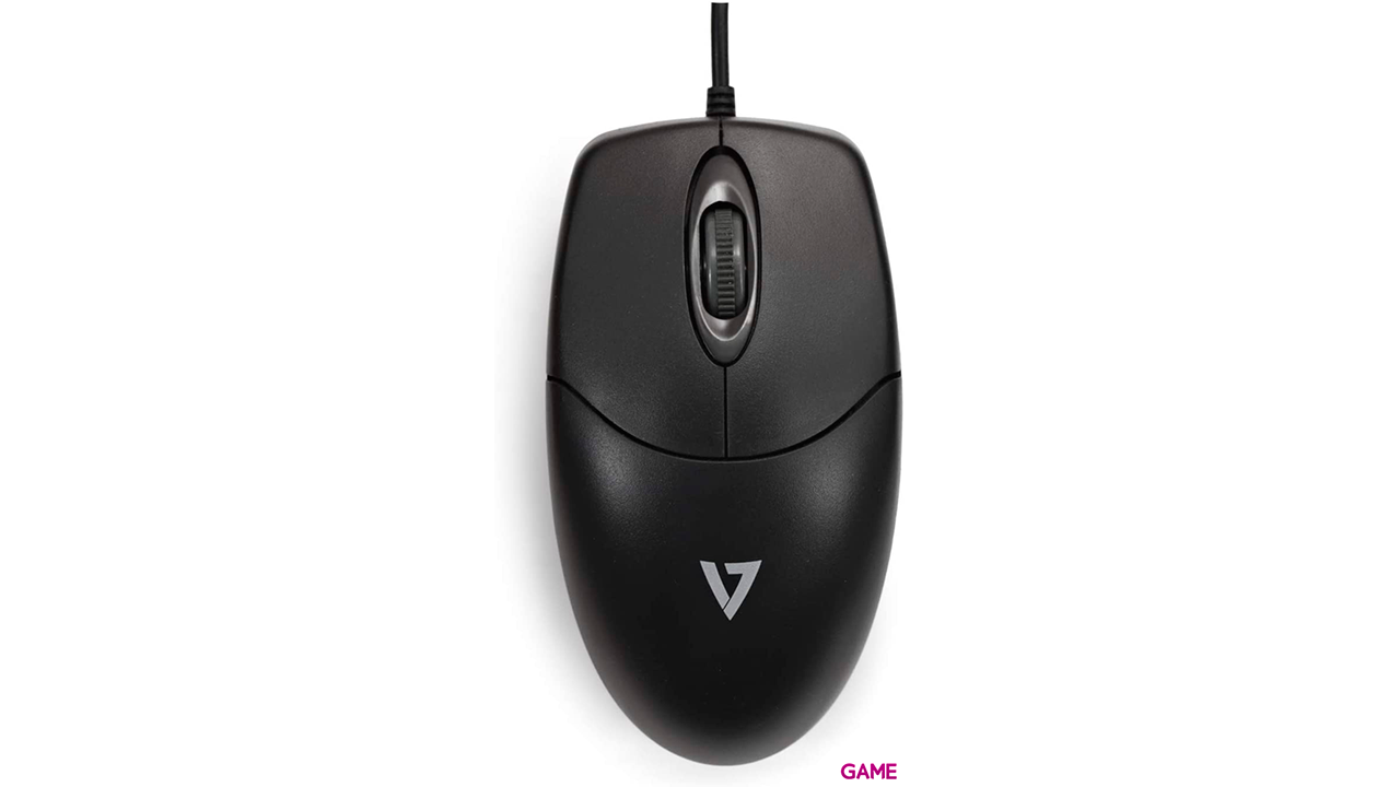 V7 Combo de teclado y ratón antimicrobiano lavable, USB, óptico, IP68, impermeable-3