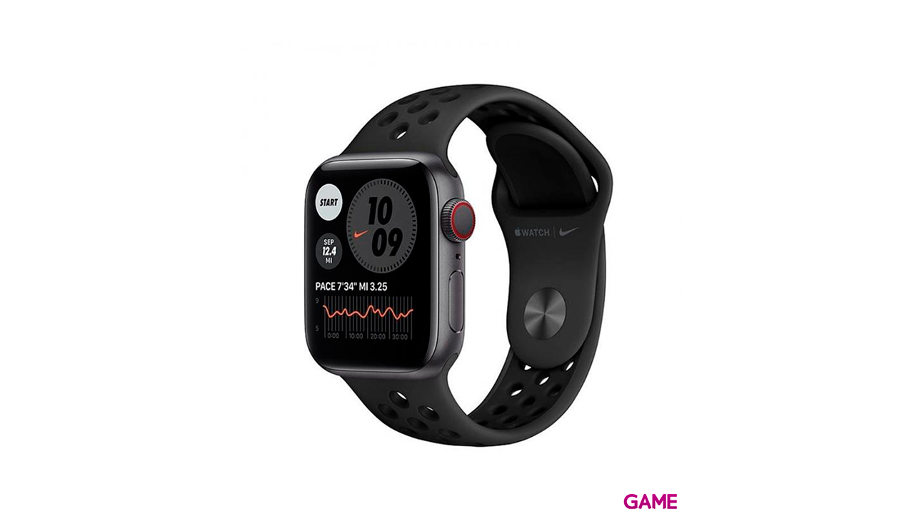 Apple Watch Nike Series 6 40mm 4G-GPS Gris Espacial - Reloj Inteligente-0