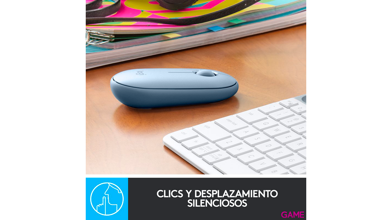 Logitech Pebble M350 ratón Ambidextro RF inalámbrica + Bluetooth Óptico 1000 DPI-2