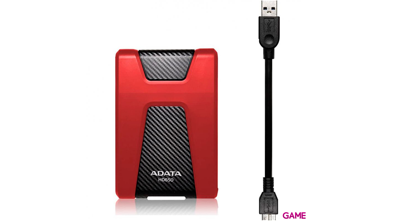 Adata DashDrive Durable HD650 1TB Rojo - Disco Duro Externo-3