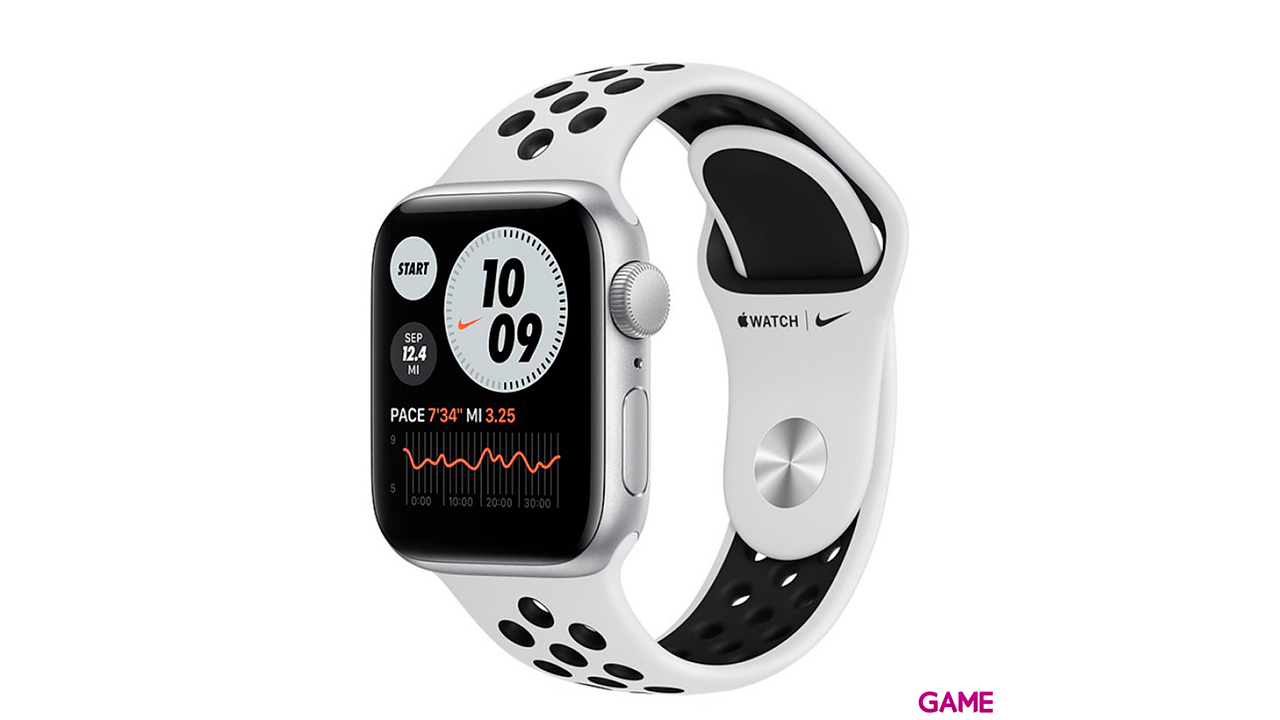Apple Watch SE Nike OLED 40 mm GPS Plata - Reloj Inteligente-0