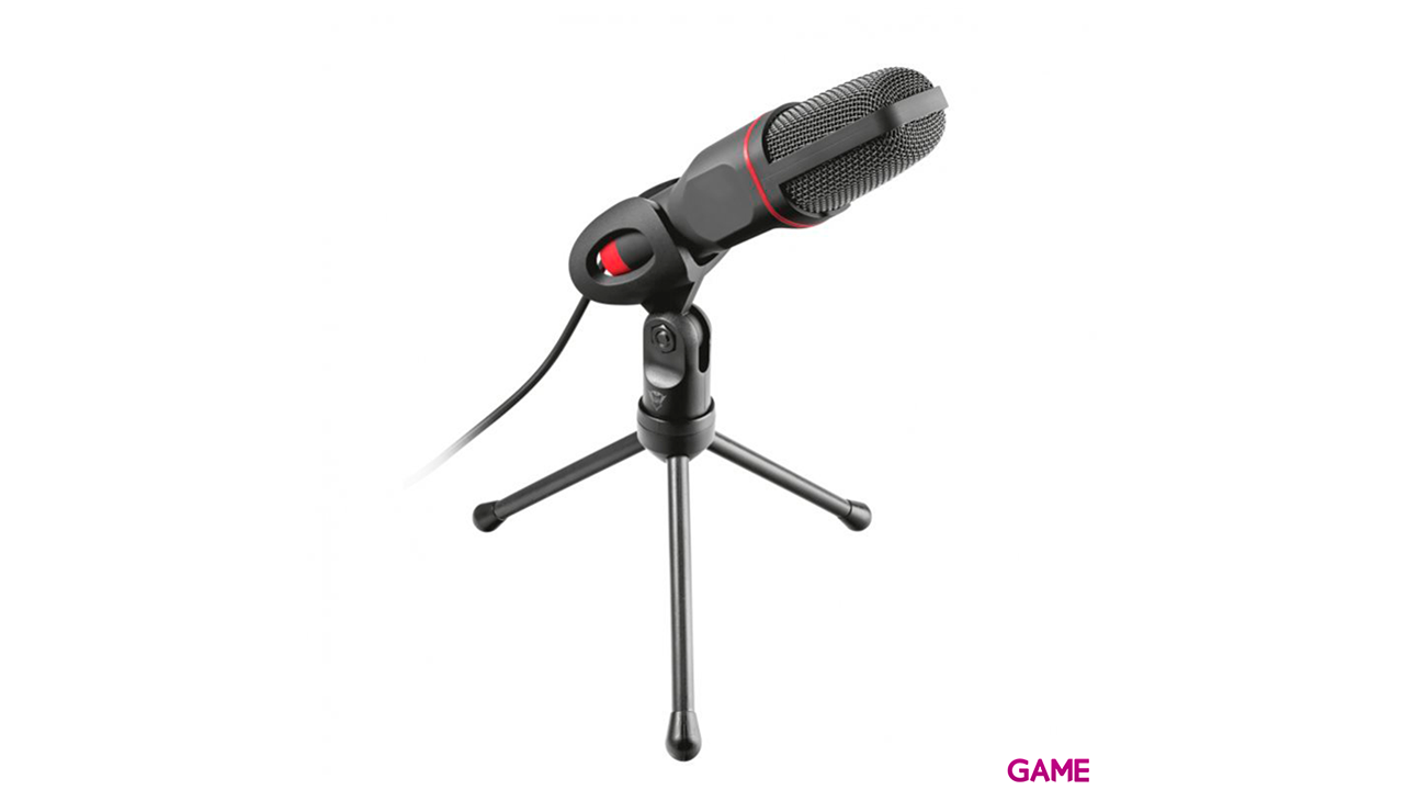 Trust GXT 212 Negro, Rojo Micrófono para PC-0
