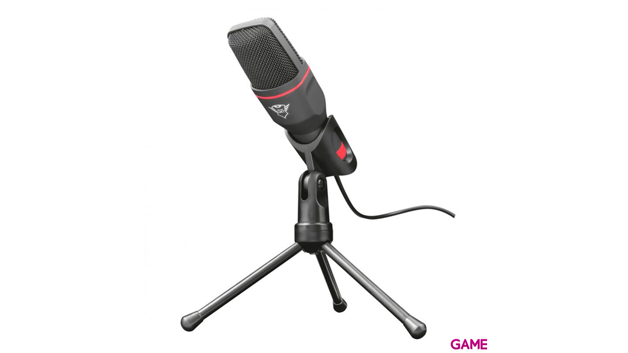 Trust GXT 212 Negro, Rojo Micrófono para PC-1