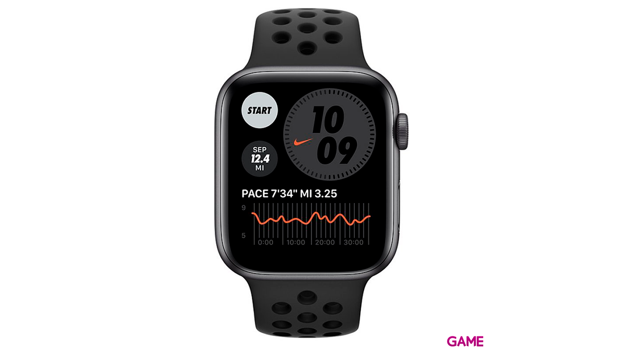 Apple Watch SE Nike OLED 44 mm Gris GPS - Reloj Inteligente-1