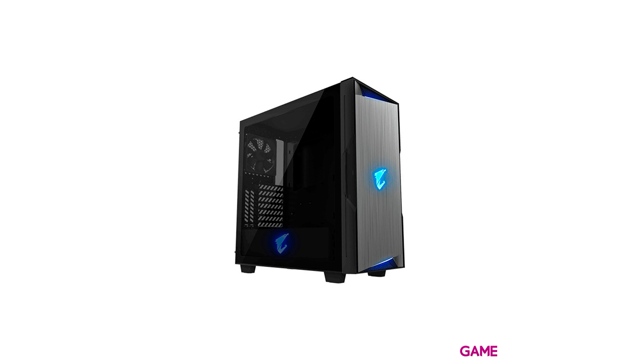 Gigabyte Aorus C300 Glass Midi Tower Negro - Caja Ordenador-0