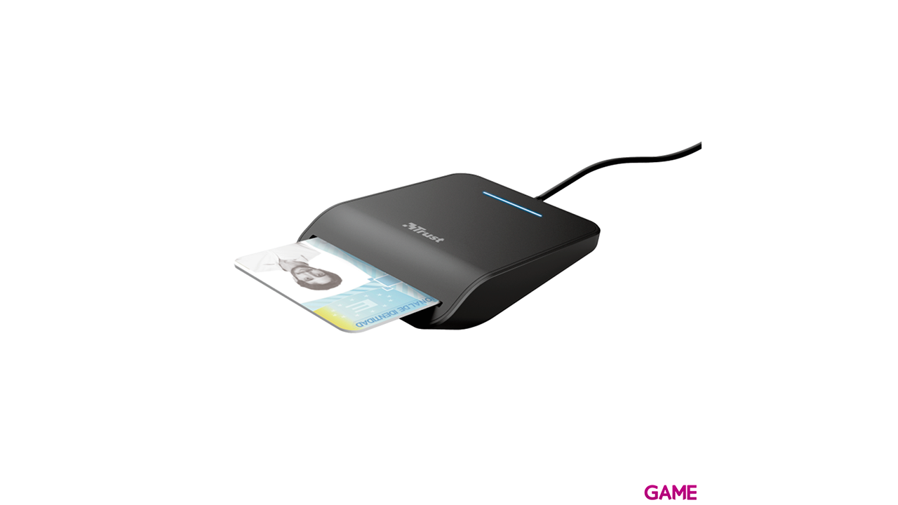Trust Primo lector de tarjeta inteligente Interior Negro CardBus+USB 2.0-2