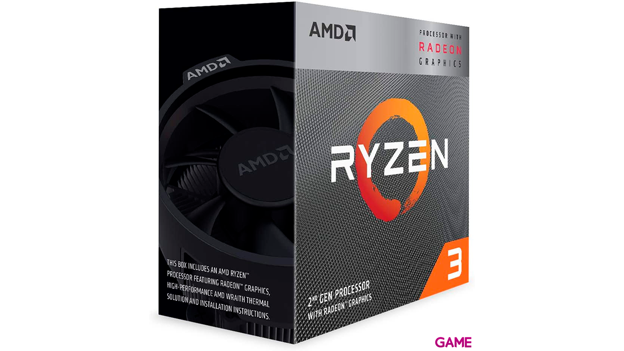 AMD Ryzen 3 Pro 3200G Con Ventilador - BULK - Microprocesador-0