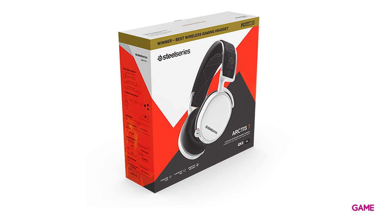 Steelseries Arctis 7 Auriculares Diadema Blanco-4