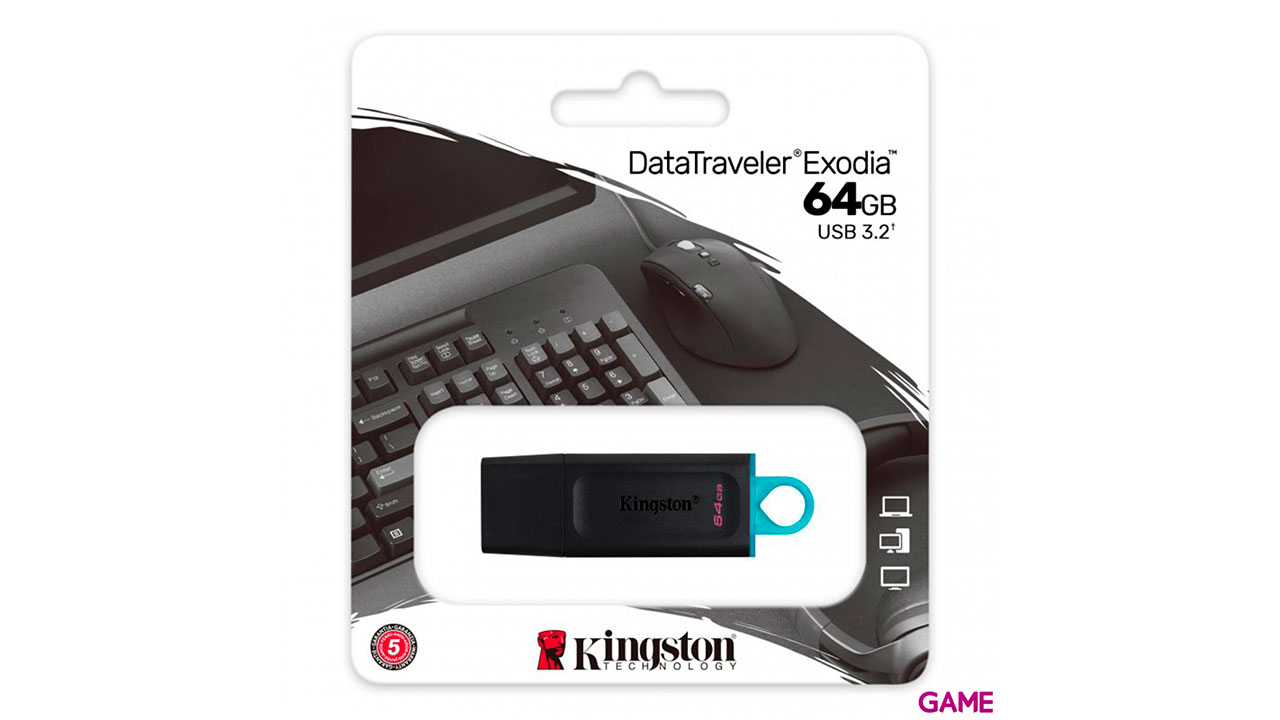 Kingston DataTraveler Exodia 64GB - USB A 3.2 - Pendrive-2