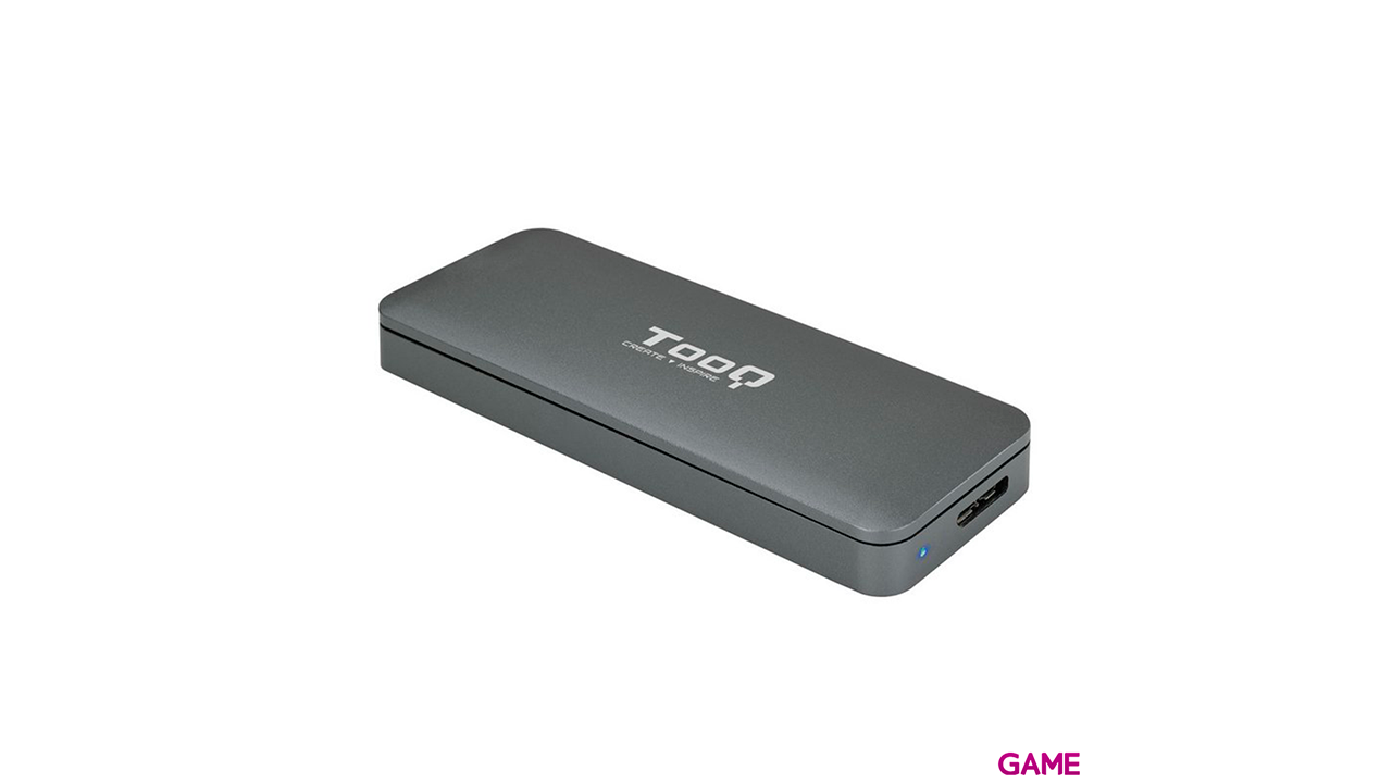 TooQ TQE-2281G caja para disco duro externo M.2 Caja externa para unidad de estado sólido (SSD) Gris-3