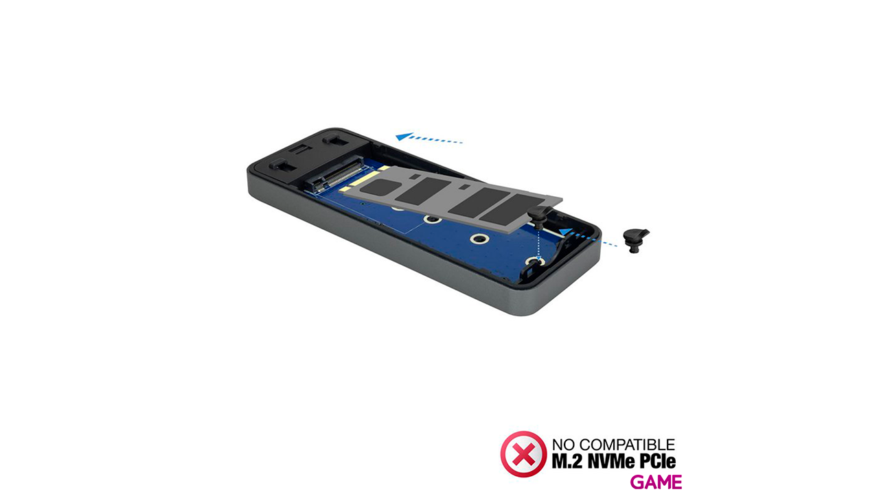 TooQ TQE-2281G caja para disco duro externo M.2 Caja externa para unidad de estado sólido (SSD) Gris-4