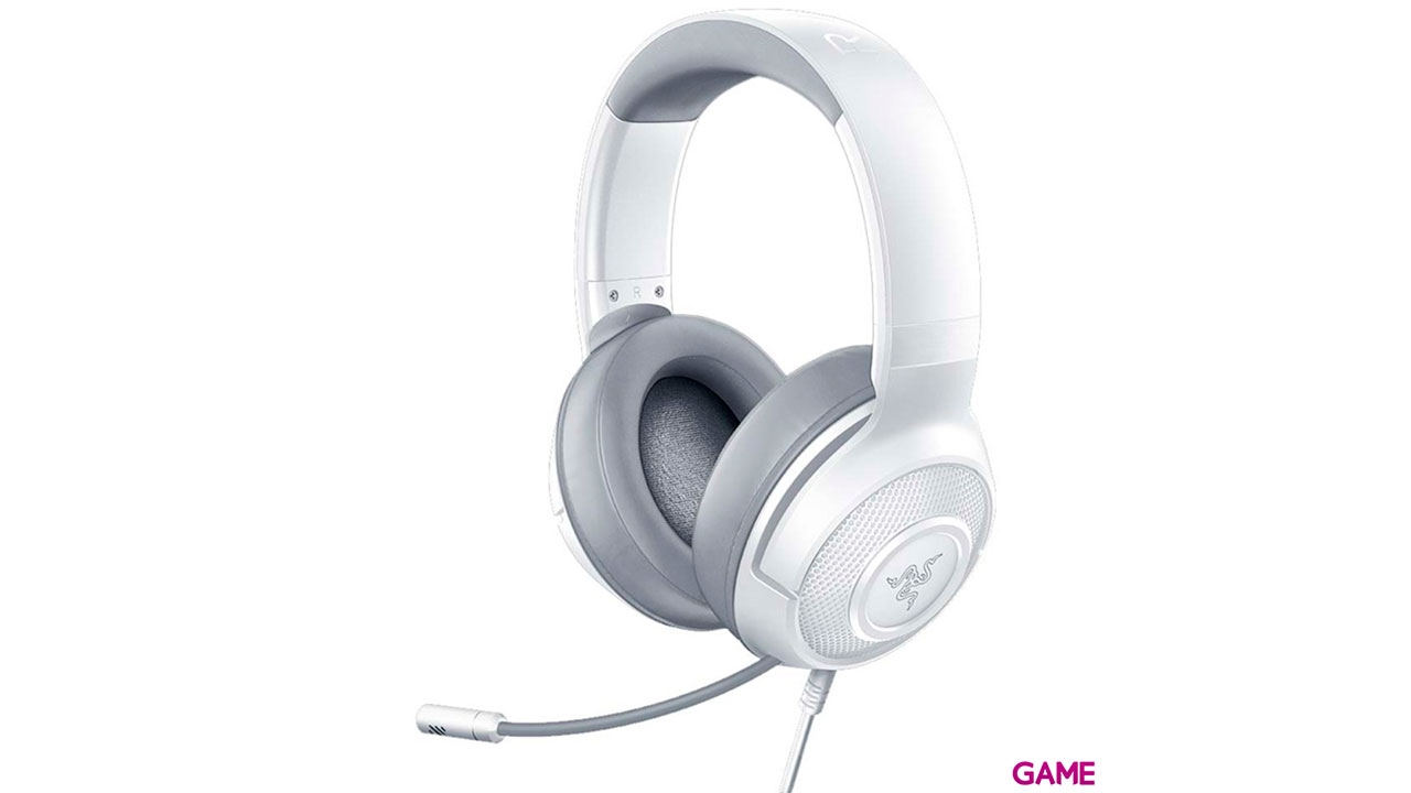 Razer Kraken X - Blanco - 3,5 mm - PC-PS4-PS5-XBOX-SWITCH-MOVIL- Auriculares Gaming-0