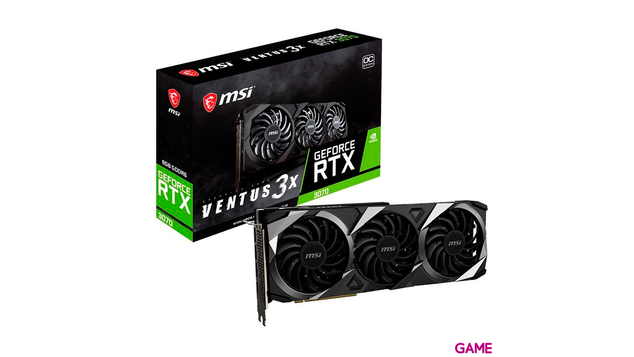 MSI RTX3070 Ventus 3X OC NVIDIA GeForce RTX 3070 8GB GDDR6-0