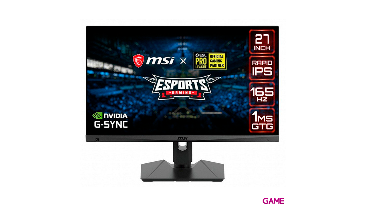 MSI Optix MAG274QRF - 27´´ - IPS - 2K QHD - 165Hz - Nvidia GSync  - Monitor Gaming-0